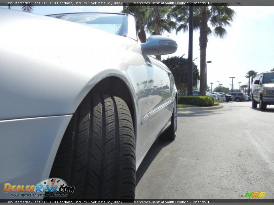 2009 Mercedes-Benz CLK 350 Cabriolet Iridium Silver Metallic / Black Photo #15