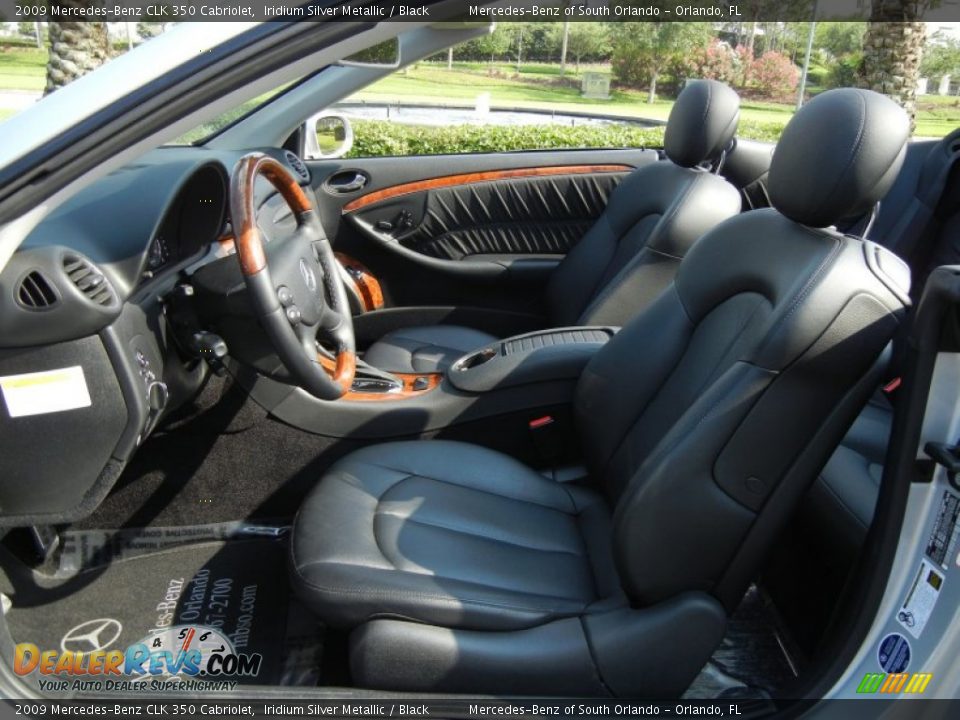 Black Interior - 2009 Mercedes-Benz CLK 350 Cabriolet Photo #16