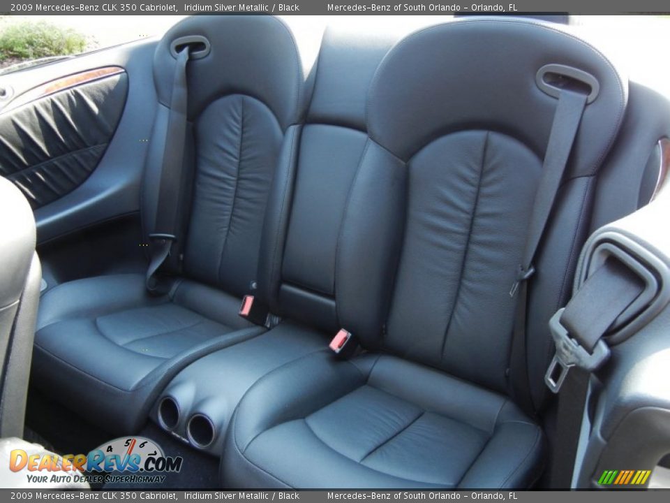 Rear Seat of 2009 Mercedes-Benz CLK 350 Cabriolet Photo #18