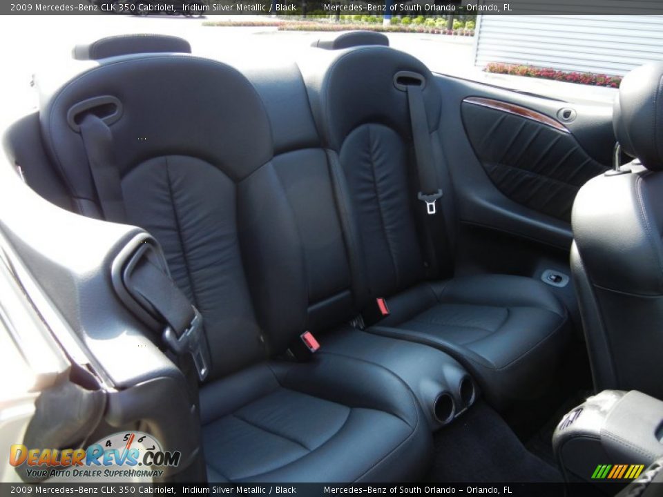 Rear Seat of 2009 Mercedes-Benz CLK 350 Cabriolet Photo #21