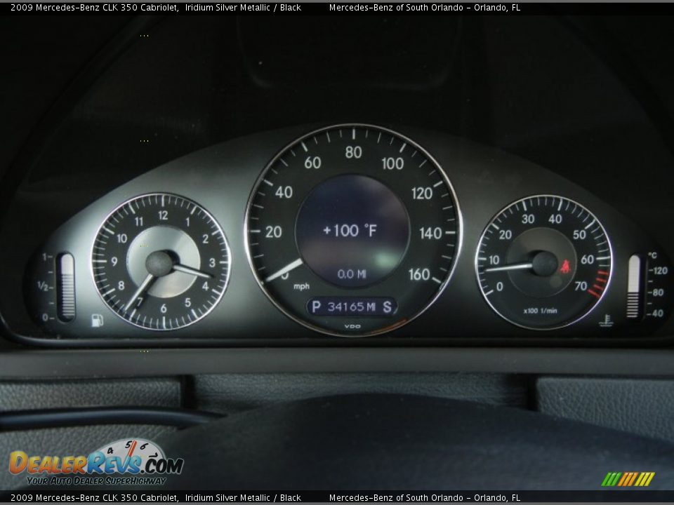 2009 Mercedes-Benz CLK 350 Cabriolet Gauges Photo #24