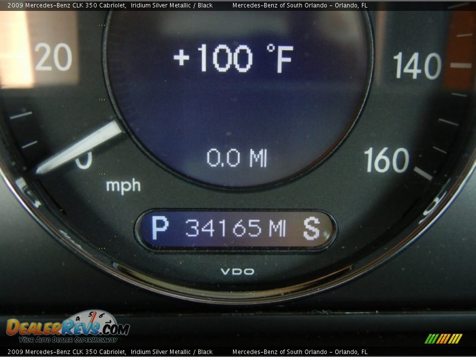2009 Mercedes-Benz CLK 350 Cabriolet Iridium Silver Metallic / Black Photo #25