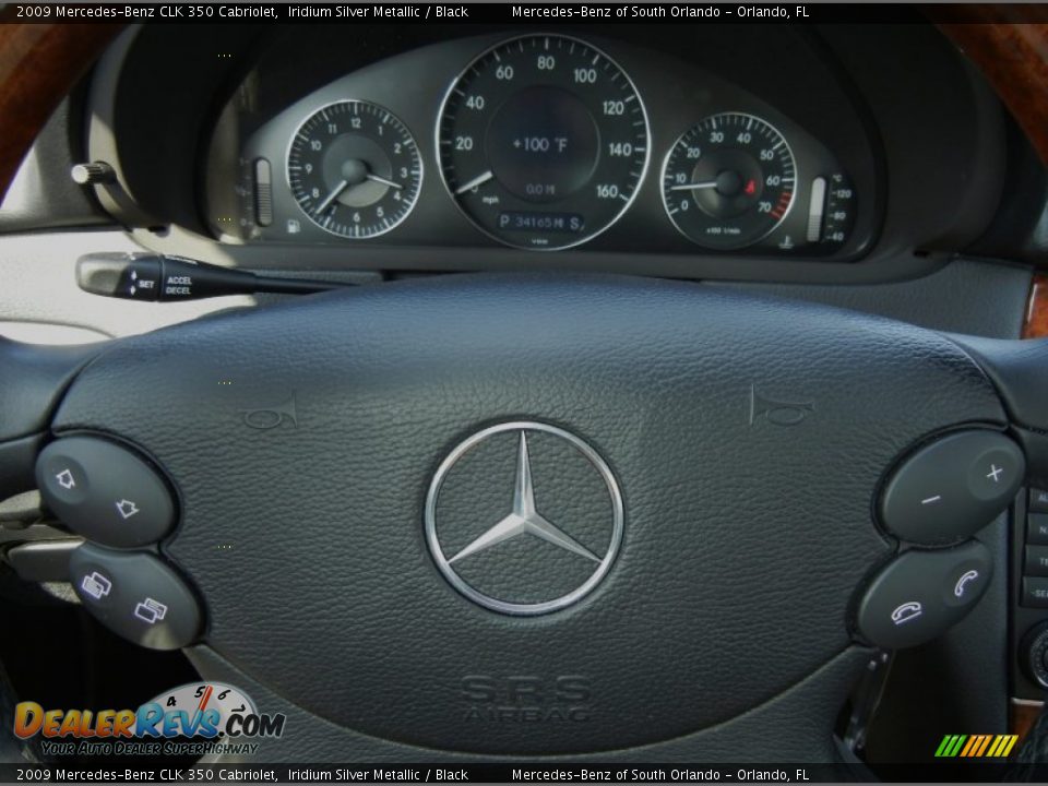 2009 Mercedes-Benz CLK 350 Cabriolet Iridium Silver Metallic / Black Photo #29