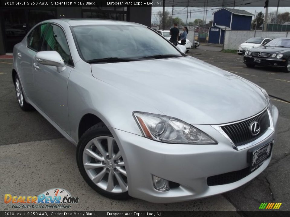 2010 Lexus IS 250 AWD Glacier Frost Mica / Black Photo #2
