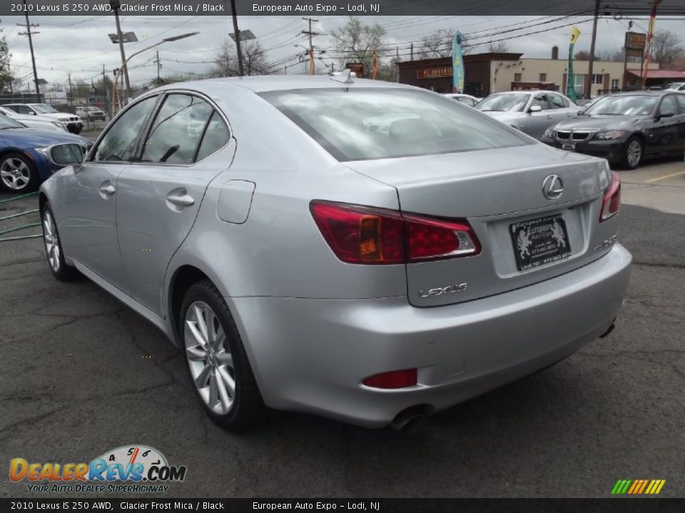 2010 Lexus IS 250 AWD Glacier Frost Mica / Black Photo #4