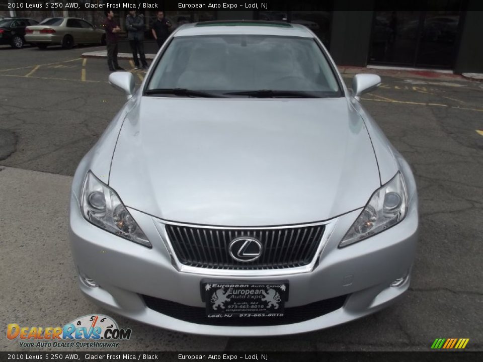 2010 Lexus IS 250 AWD Glacier Frost Mica / Black Photo #6