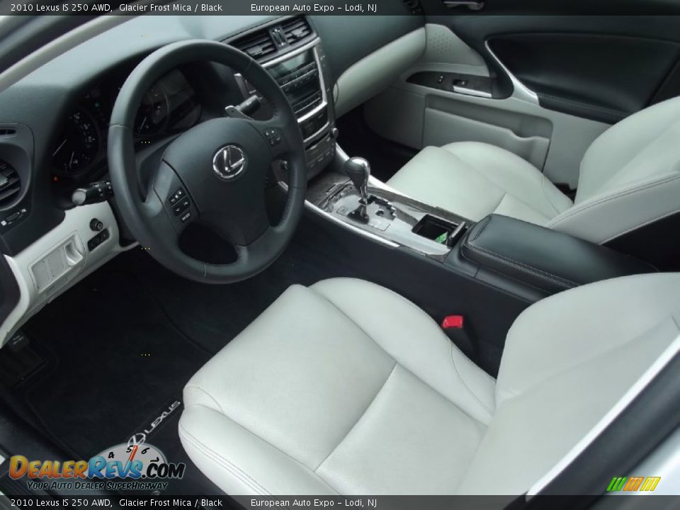 2010 Lexus IS 250 AWD Glacier Frost Mica / Black Photo #7