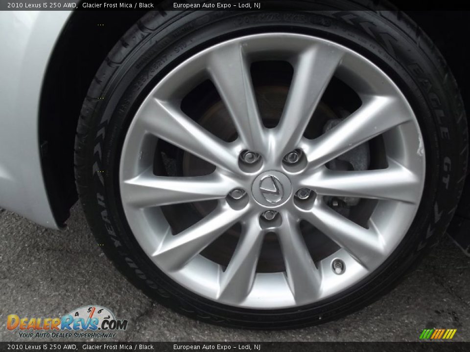 2010 Lexus IS 250 AWD Glacier Frost Mica / Black Photo #32