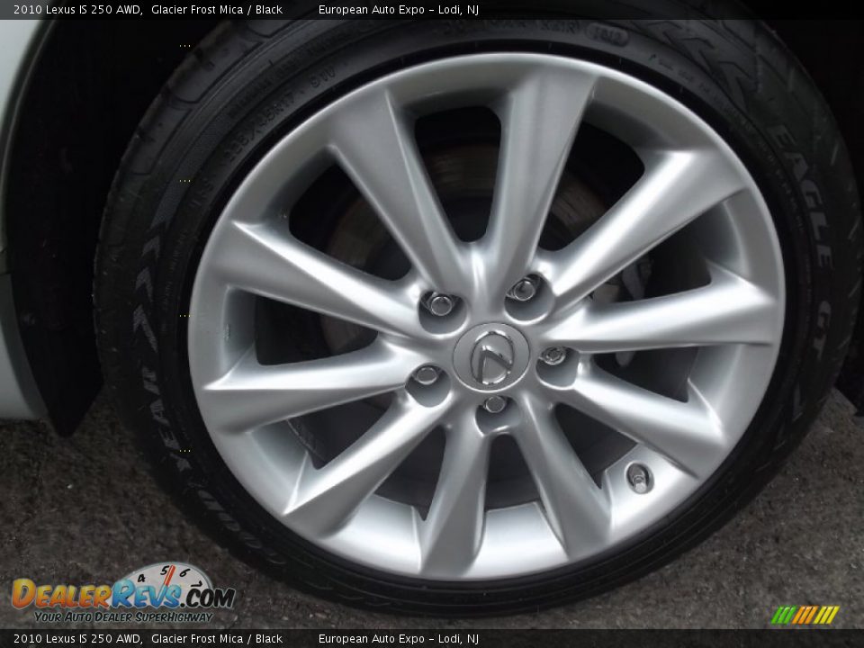 2010 Lexus IS 250 AWD Glacier Frost Mica / Black Photo #33