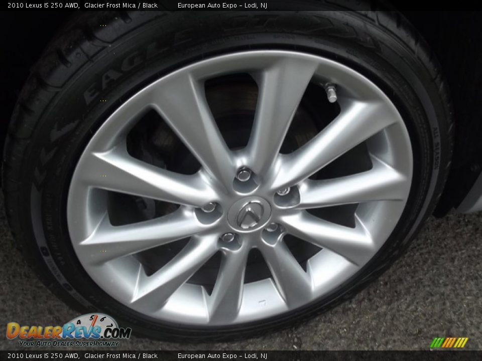 2010 Lexus IS 250 AWD Glacier Frost Mica / Black Photo #34