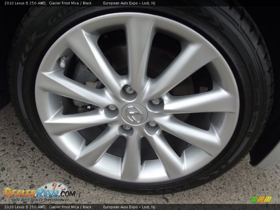 2010 Lexus IS 250 AWD Glacier Frost Mica / Black Photo #35