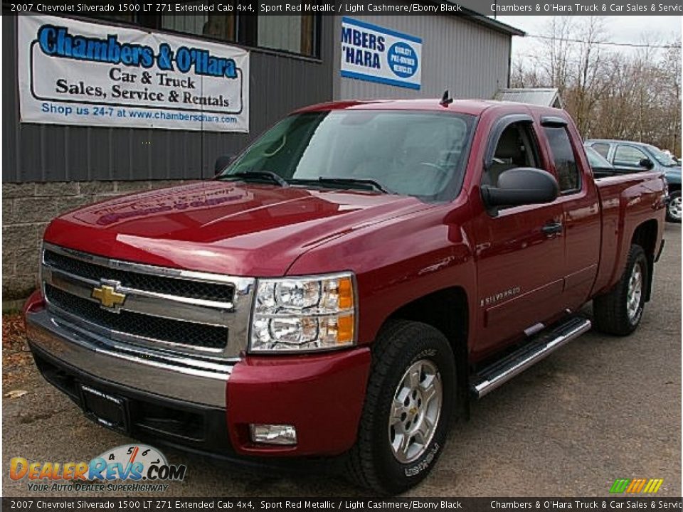2007 Chevrolet Silverado 1500 LT Z71 Extended Cab 4x4 Sport Red Metallic / Light Cashmere/Ebony Black Photo #1
