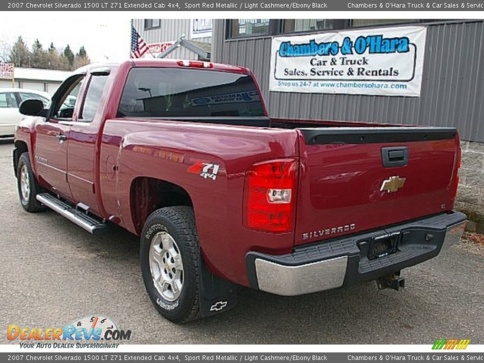 2007 Chevrolet Silverado 1500 LT Z71 Extended Cab 4x4 Sport Red Metallic / Light Cashmere/Ebony Black Photo #6