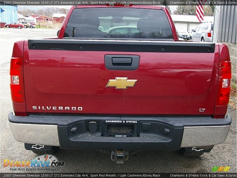2007 Chevrolet Silverado 1500 LT Z71 Extended Cab 4x4 Sport Red Metallic / Light Cashmere/Ebony Black Photo #7