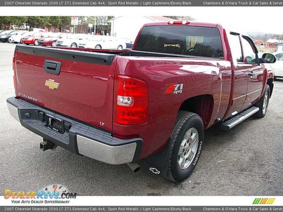 2007 Chevrolet Silverado 1500 LT Z71 Extended Cab 4x4 Sport Red Metallic / Light Cashmere/Ebony Black Photo #9