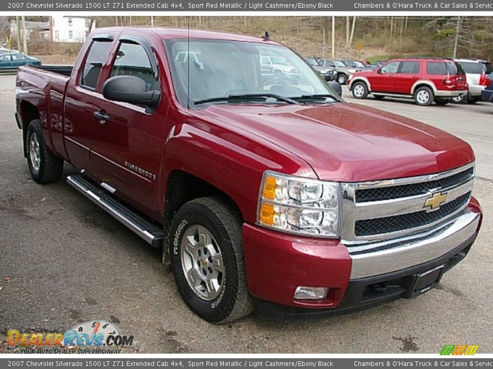 2007 Chevrolet Silverado 1500 LT Z71 Extended Cab 4x4 Sport Red Metallic / Light Cashmere/Ebony Black Photo #10