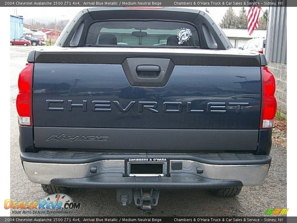 2004 Chevrolet Avalanche 1500 Z71 4x4 Arrival Blue Metallic / Medium Neutral Beige Photo #7
