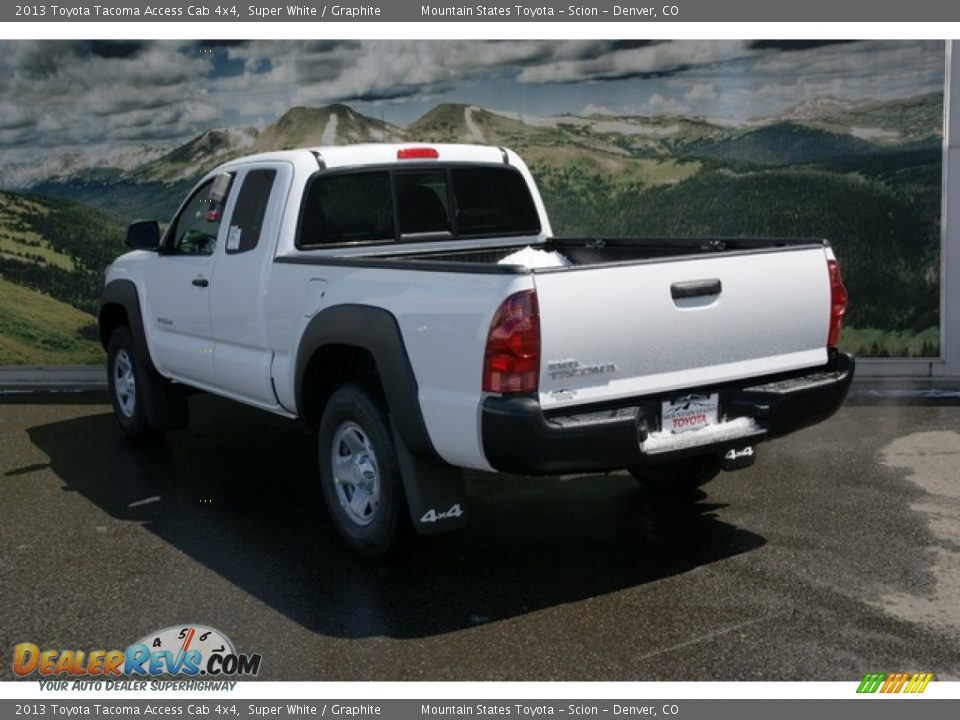 2013 Toyota Tacoma Access Cab 4x4 Super White / Graphite Photo #3