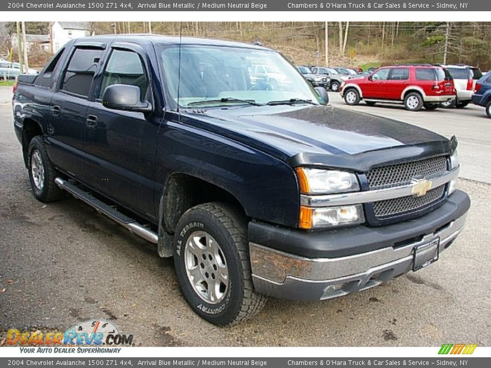 2004 Chevrolet Avalanche 1500 Z71 4x4 Arrival Blue Metallic / Medium Neutral Beige Photo #10