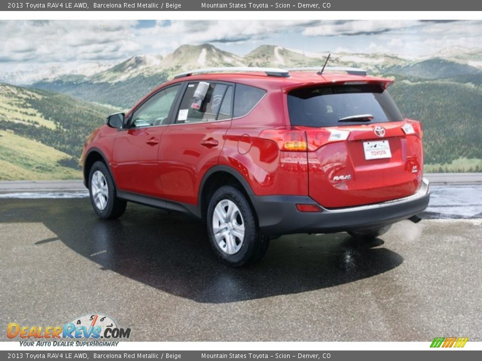 2013 Toyota RAV4 LE AWD Barcelona Red Metallic / Beige Photo #2