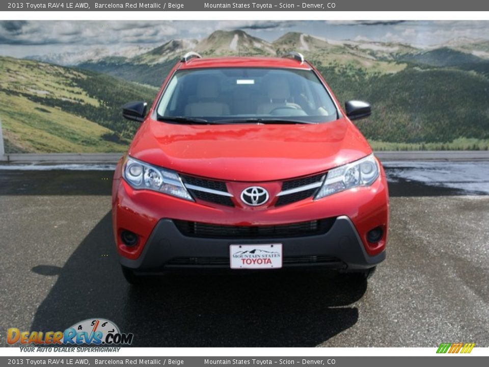 2013 Toyota RAV4 LE AWD Barcelona Red Metallic / Beige Photo #3