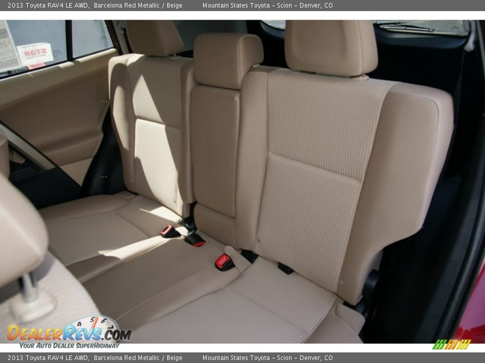 2013 Toyota RAV4 LE AWD Barcelona Red Metallic / Beige Photo #7