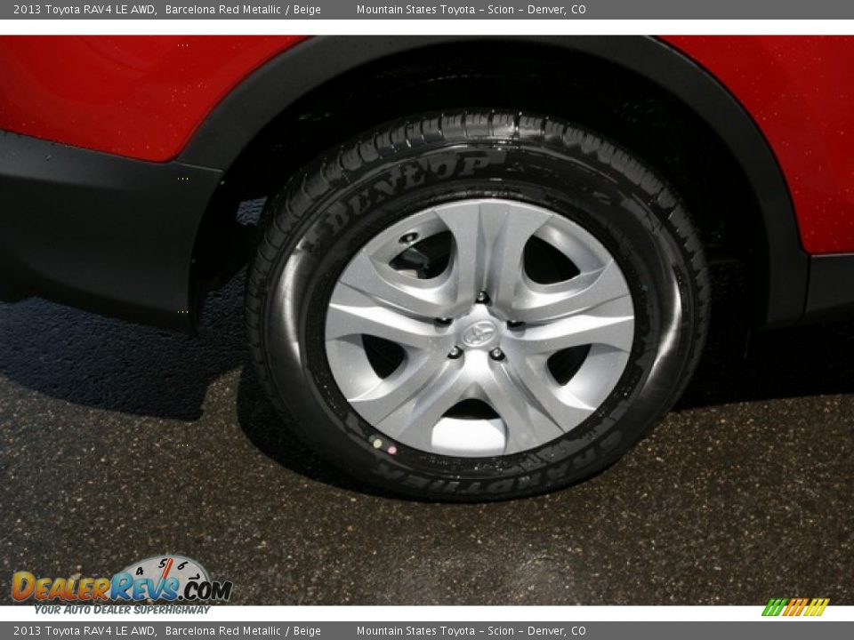 2013 Toyota RAV4 LE AWD Barcelona Red Metallic / Beige Photo #9