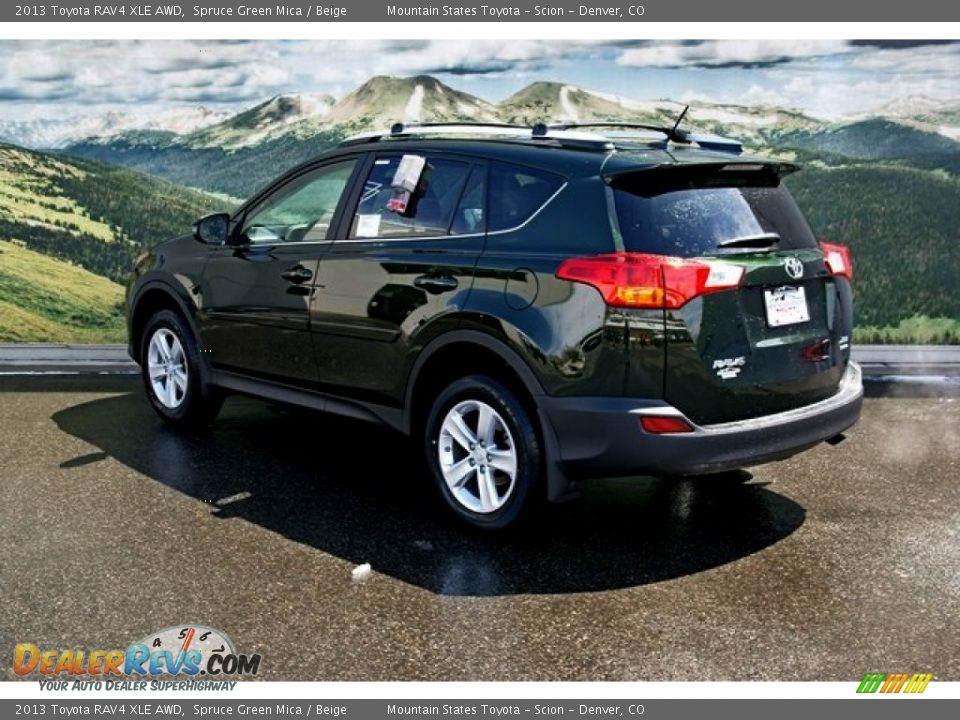 2013 Toyota RAV4 XLE AWD Spruce Green Mica / Beige Photo #2