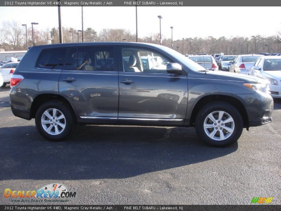 2012 Toyota Highlander V6 4WD Magnetic Gray Metallic / Ash Photo #7