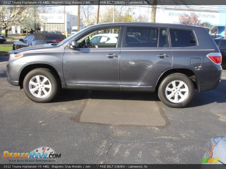 2012 Toyota Highlander V6 4WD Magnetic Gray Metallic / Ash Photo #9