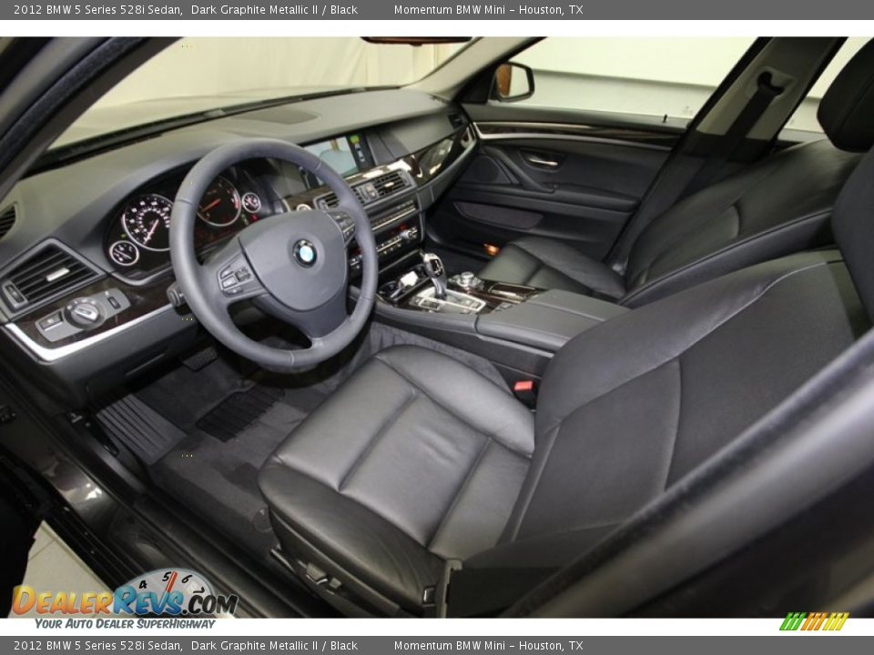 2012 BMW 5 Series 528i Sedan Dark Graphite Metallic II / Black Photo #3