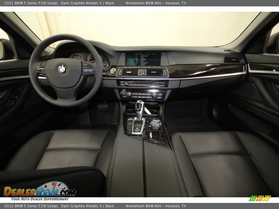 2012 BMW 5 Series 528i Sedan Dark Graphite Metallic II / Black Photo #4
