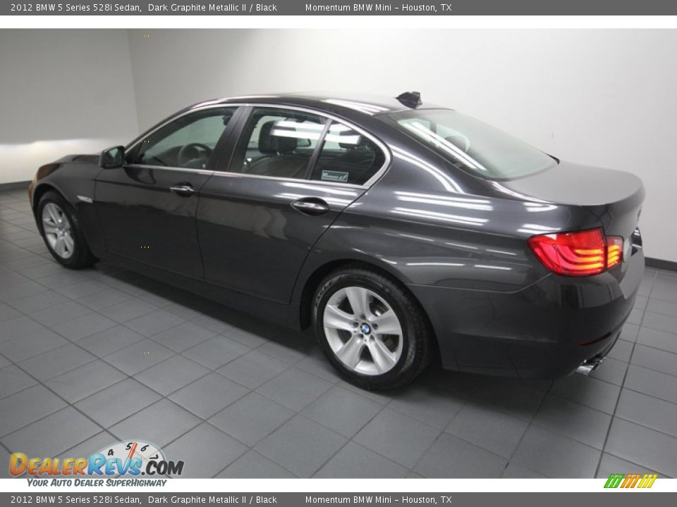 2012 BMW 5 Series 528i Sedan Dark Graphite Metallic II / Black Photo #5
