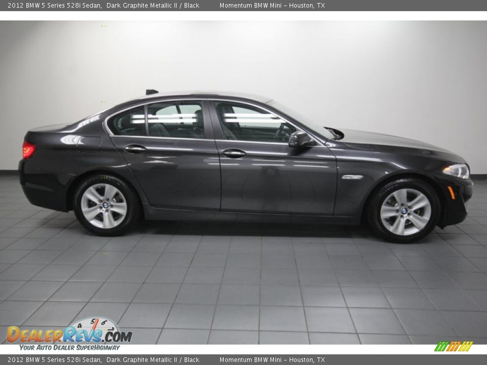 2012 BMW 5 Series 528i Sedan Dark Graphite Metallic II / Black Photo #8