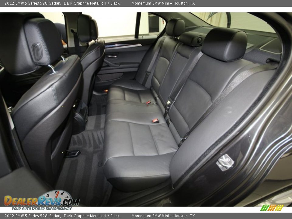 2012 BMW 5 Series 528i Sedan Dark Graphite Metallic II / Black Photo #15