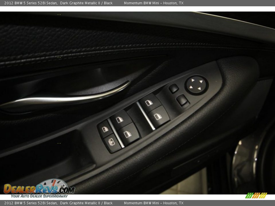 2012 BMW 5 Series 528i Sedan Dark Graphite Metallic II / Black Photo #17