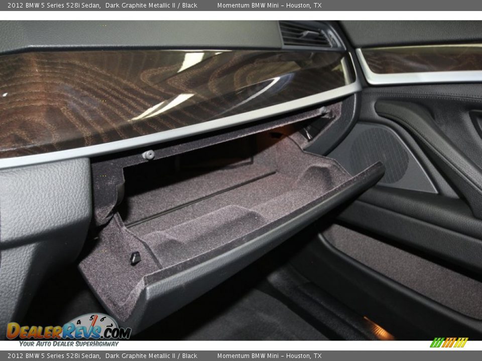 2012 BMW 5 Series 528i Sedan Dark Graphite Metallic II / Black Photo #20
