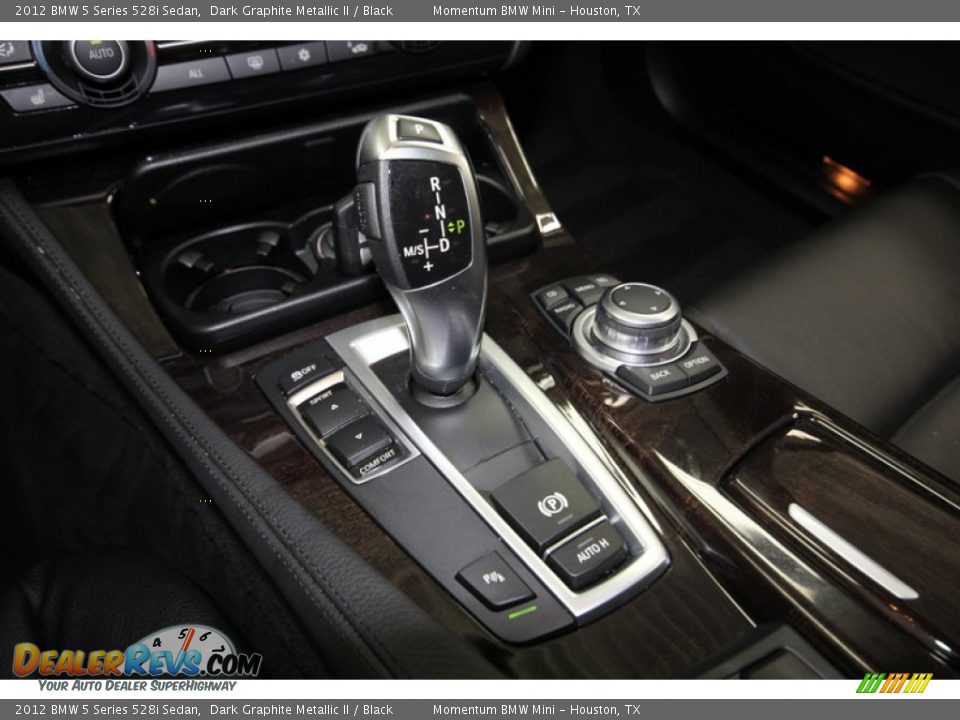 2012 BMW 5 Series 528i Sedan Dark Graphite Metallic II / Black Photo #26