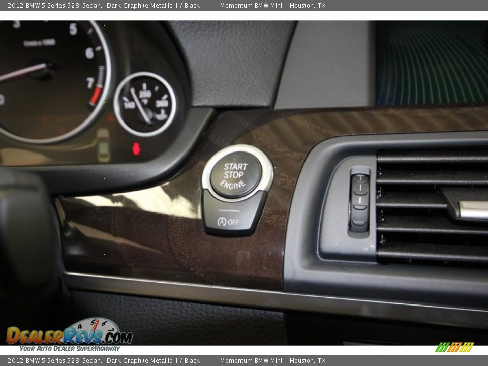 2012 BMW 5 Series 528i Sedan Dark Graphite Metallic II / Black Photo #29