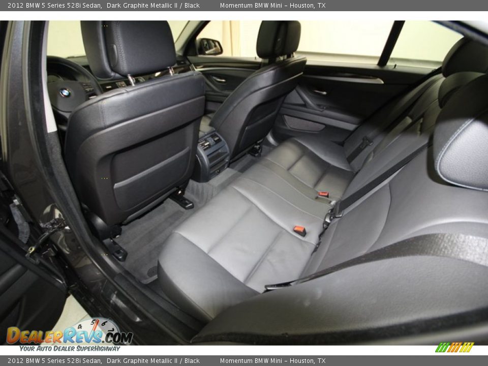 2012 BMW 5 Series 528i Sedan Dark Graphite Metallic II / Black Photo #33