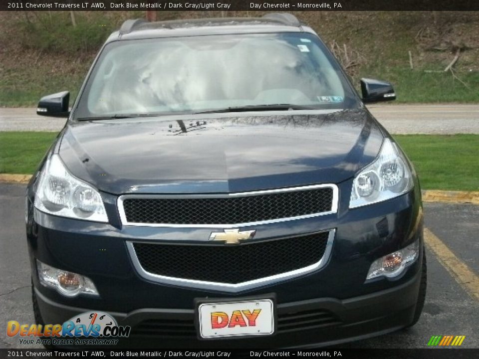 2011 Chevrolet Traverse LT AWD Dark Blue Metallic / Dark Gray/Light Gray Photo #1