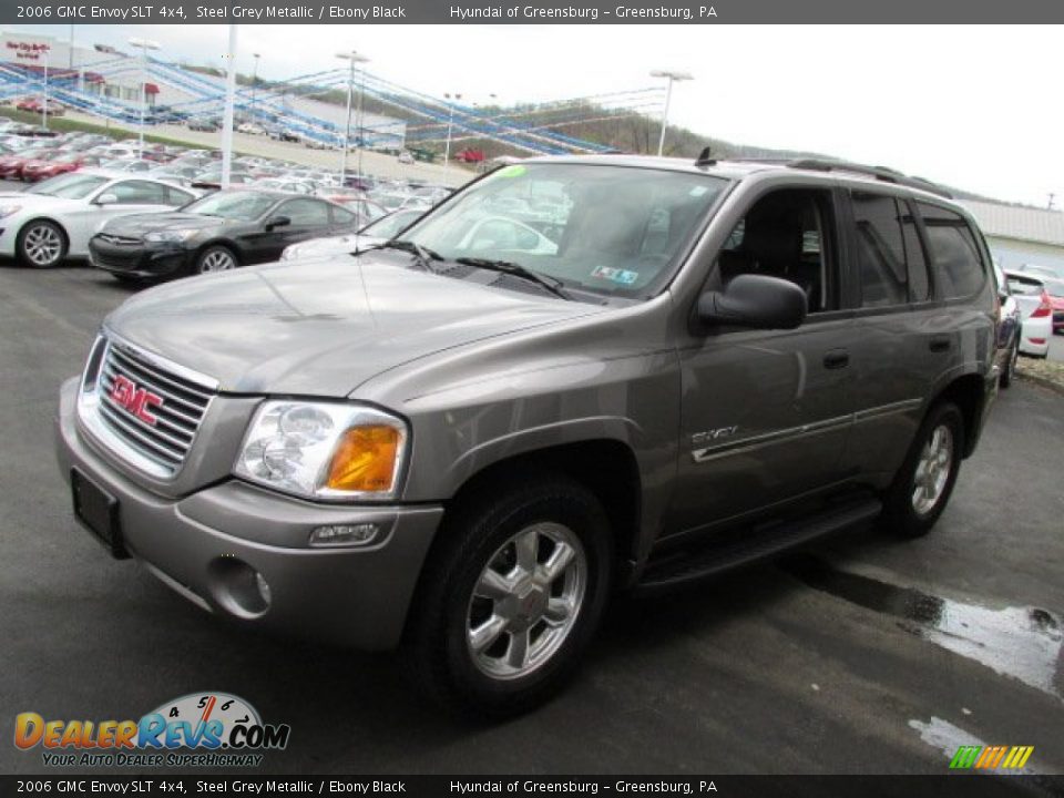 2006 GMC Envoy SLT 4x4 Steel Grey Metallic / Ebony Black Photo #6