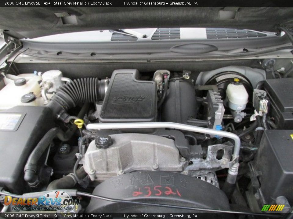 2006 GMC Envoy SLT 4x4 Steel Grey Metallic / Ebony Black Photo #10