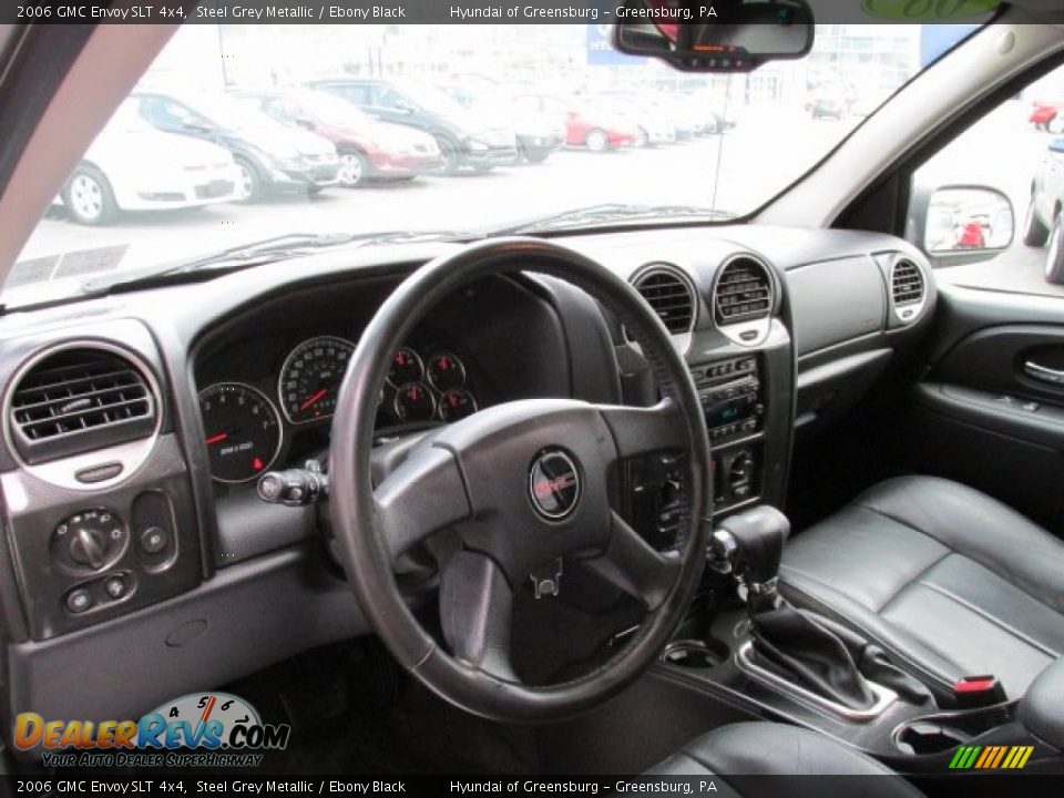 2006 GMC Envoy SLT 4x4 Steel Grey Metallic / Ebony Black Photo #12