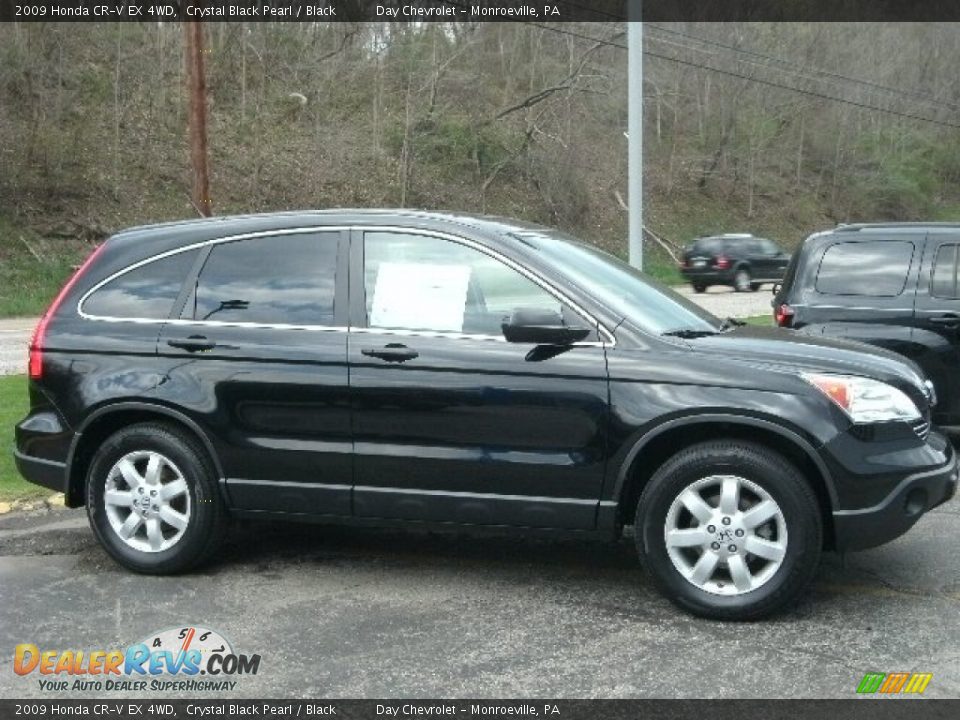 2009 Honda CR-V EX 4WD Crystal Black Pearl / Black Photo #1