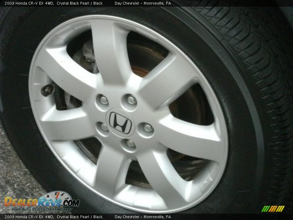 2009 Honda CR-V EX 4WD Crystal Black Pearl / Black Photo #3