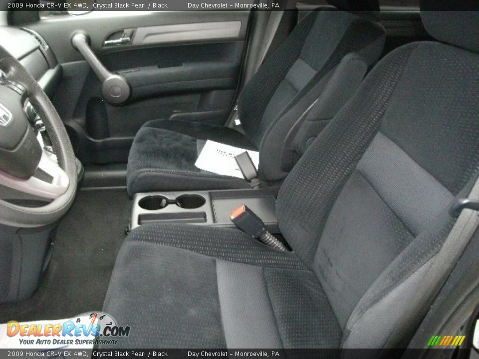 2009 Honda CR-V EX 4WD Crystal Black Pearl / Black Photo #4