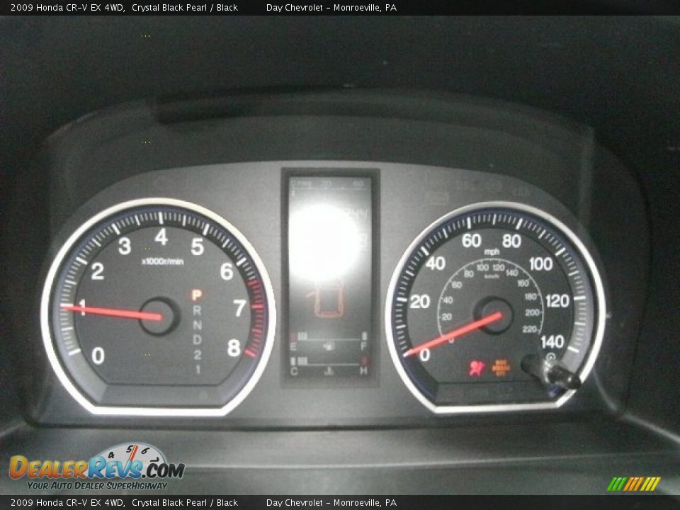 2009 Honda CR-V EX 4WD Crystal Black Pearl / Black Photo #5