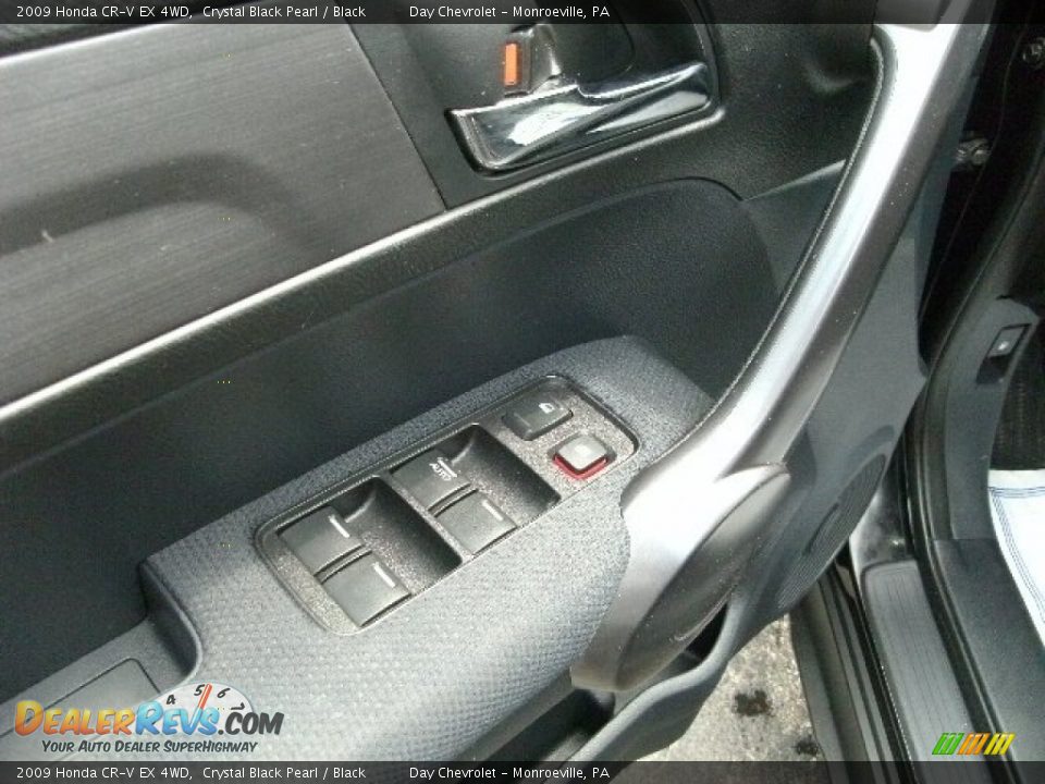 2009 Honda CR-V EX 4WD Crystal Black Pearl / Black Photo #14