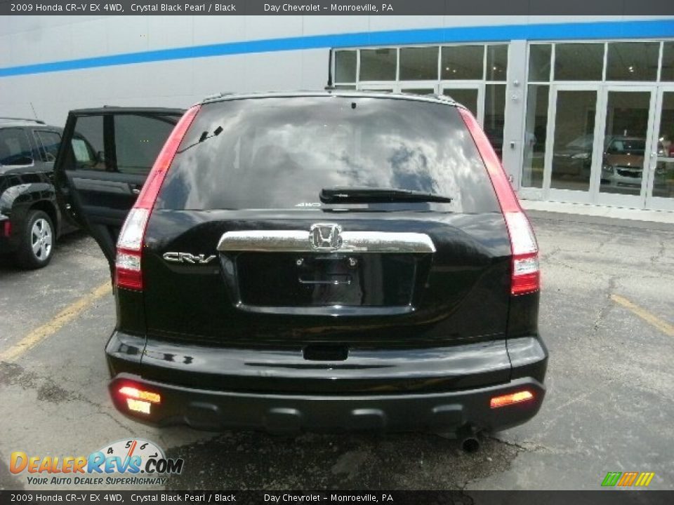 2009 Honda CR-V EX 4WD Crystal Black Pearl / Black Photo #17